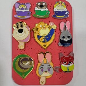 ZOOTOPIA Disney Trading Pins (10) BONUS!